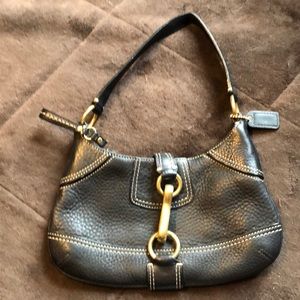 Coach Black Leather Handbag
